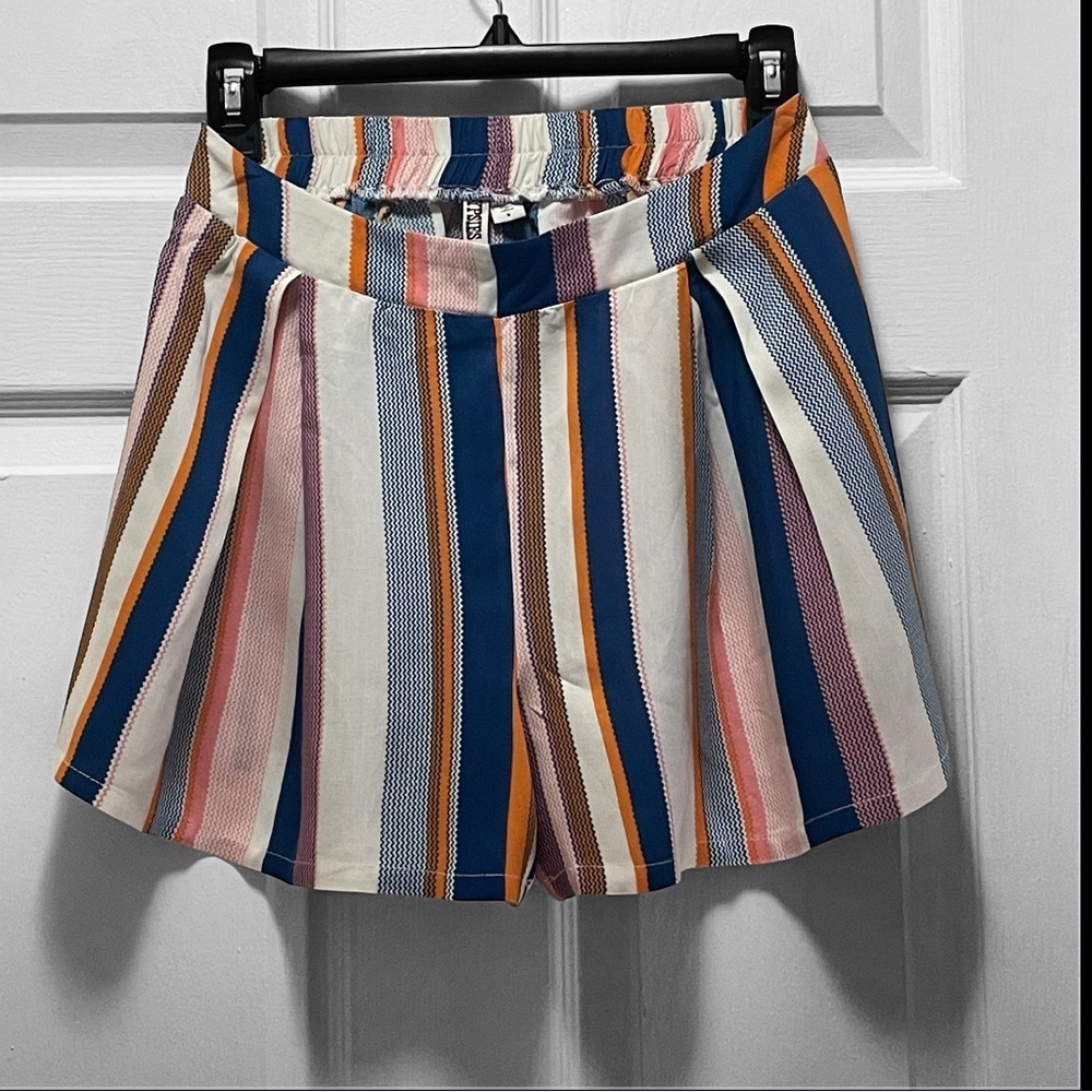 Gypsies & Moondust Vibrant Striped Shorts